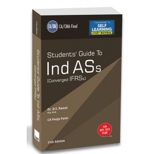 Taxmann's Students Guide to Ind ASs Converged IFRSs for CA/CMA Final November 2023 Exam (New Syllabus) by Dr. D. S. Rawat, CA. Pooja Patel